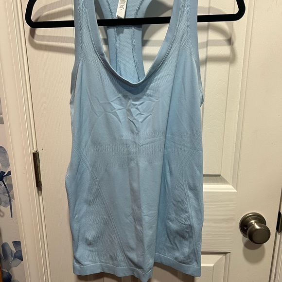 Athleta Light Blue Momentum Racerback Tank - Picture 2 of 4